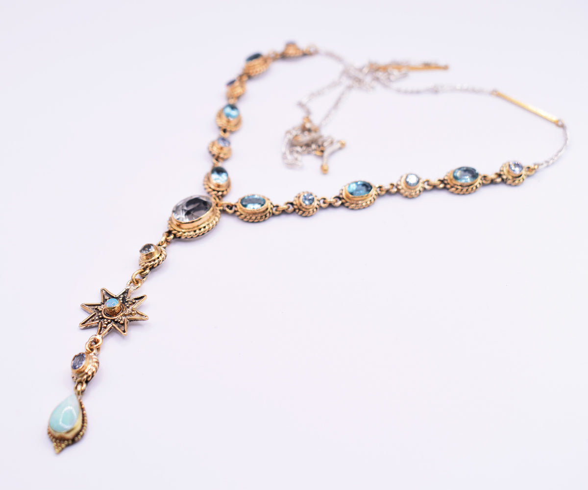 Collar Constelaciones Aguamarina