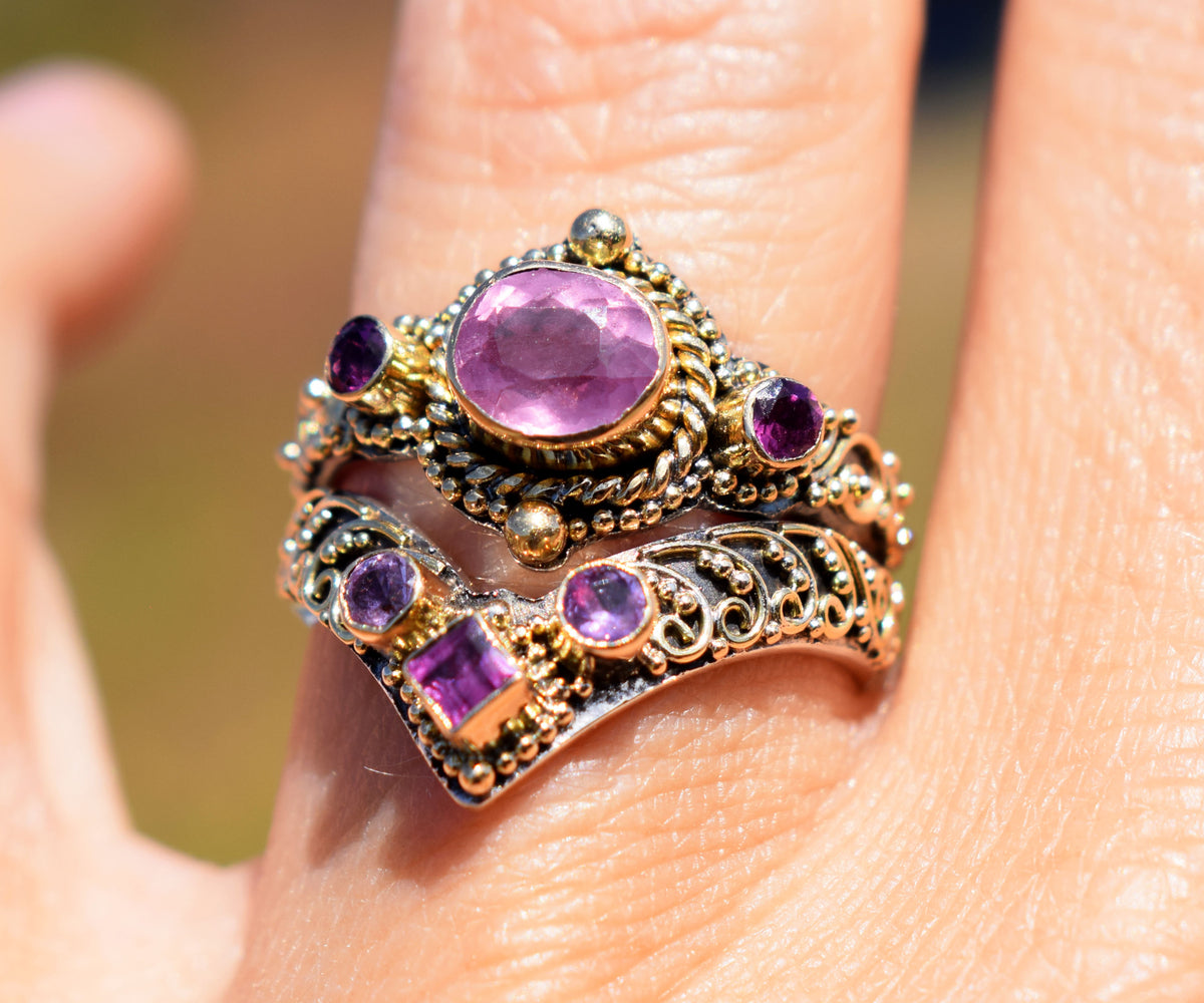 Anillo Florencia Espinela Rosada