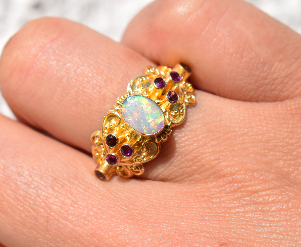 Anillo Kaya Gold Ópalo