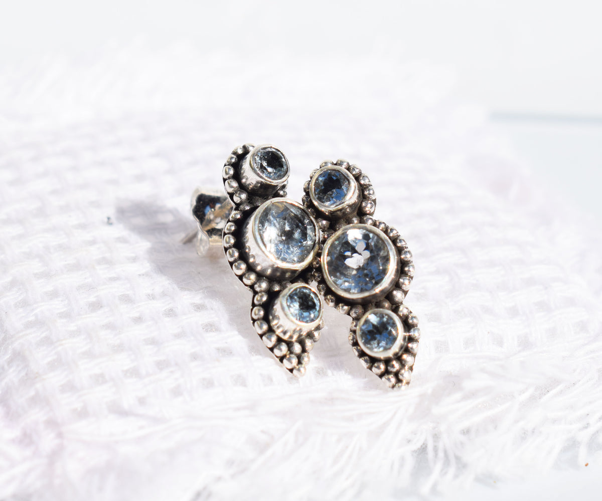 Aros Roma Aguamarinas