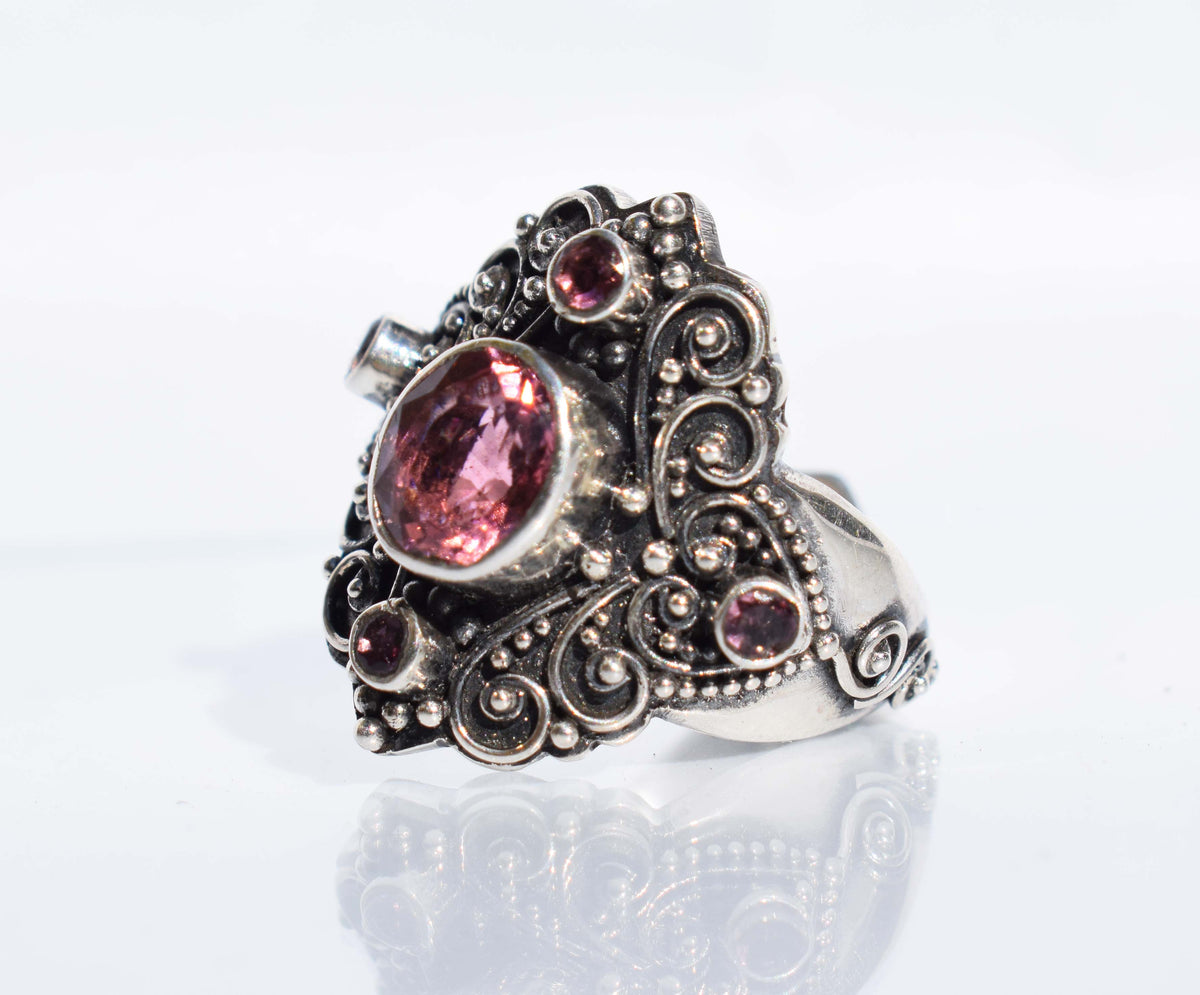 Anillo Buterfly Turmalina