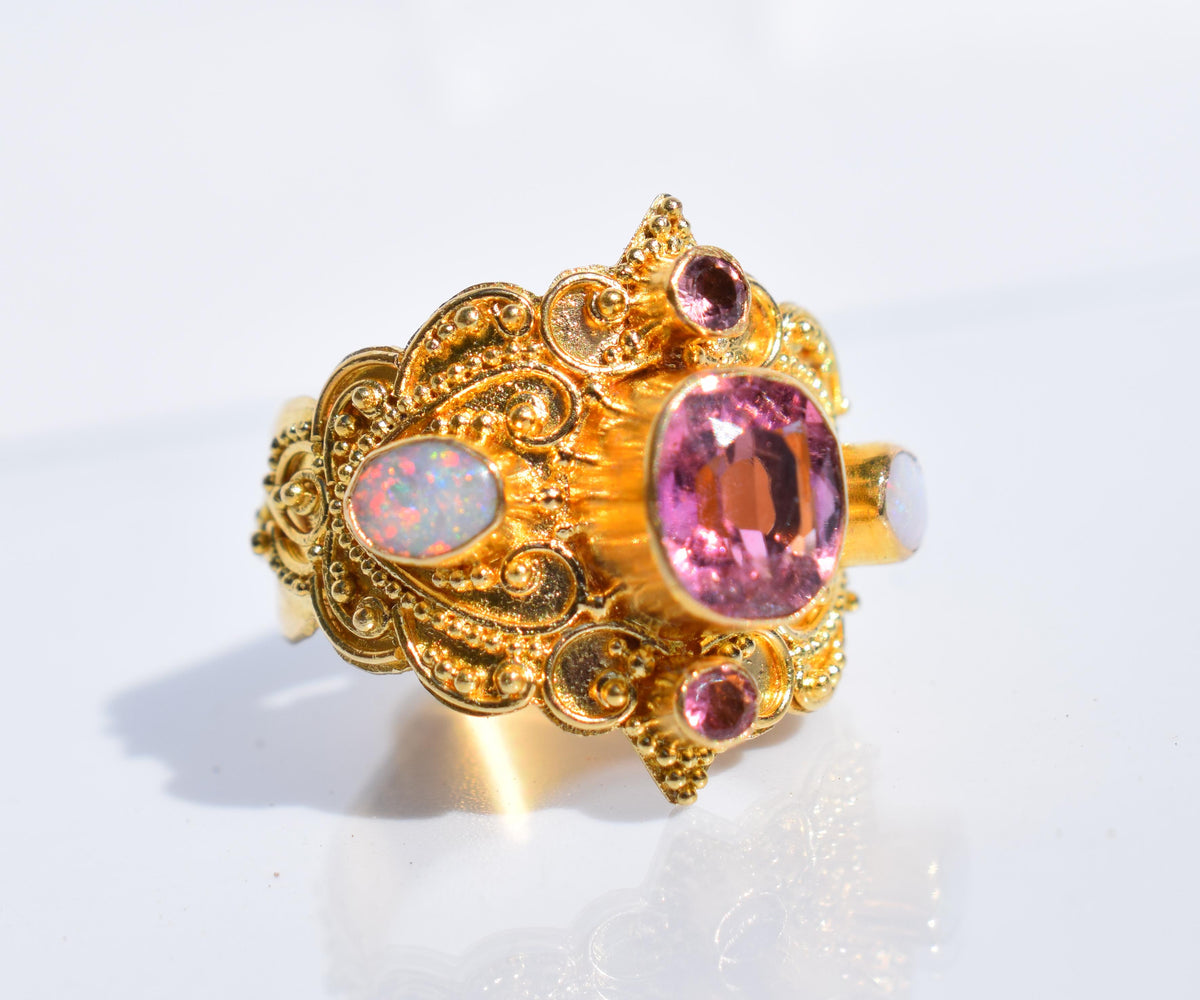 Anillo Kerala Turmalina