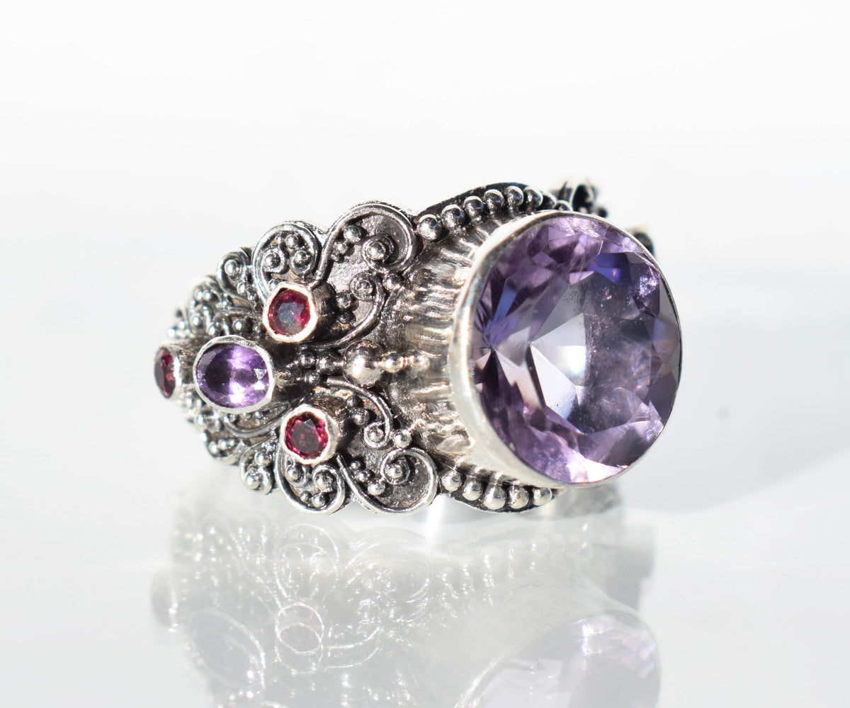 Anillo Sultan Amatista Edición Silver