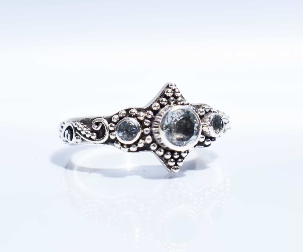 Anillo Roma Aguamarinas