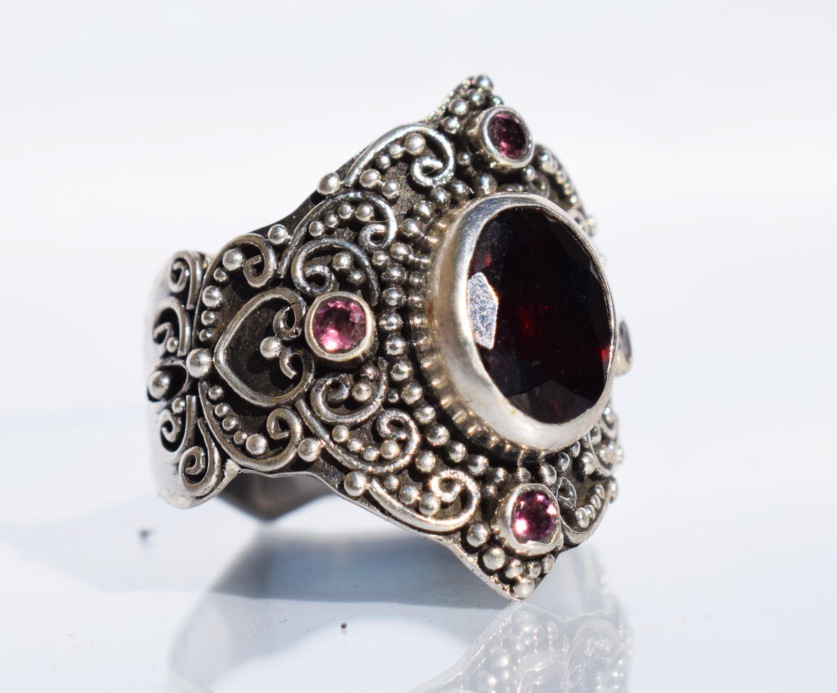 Anillo Peace Granate