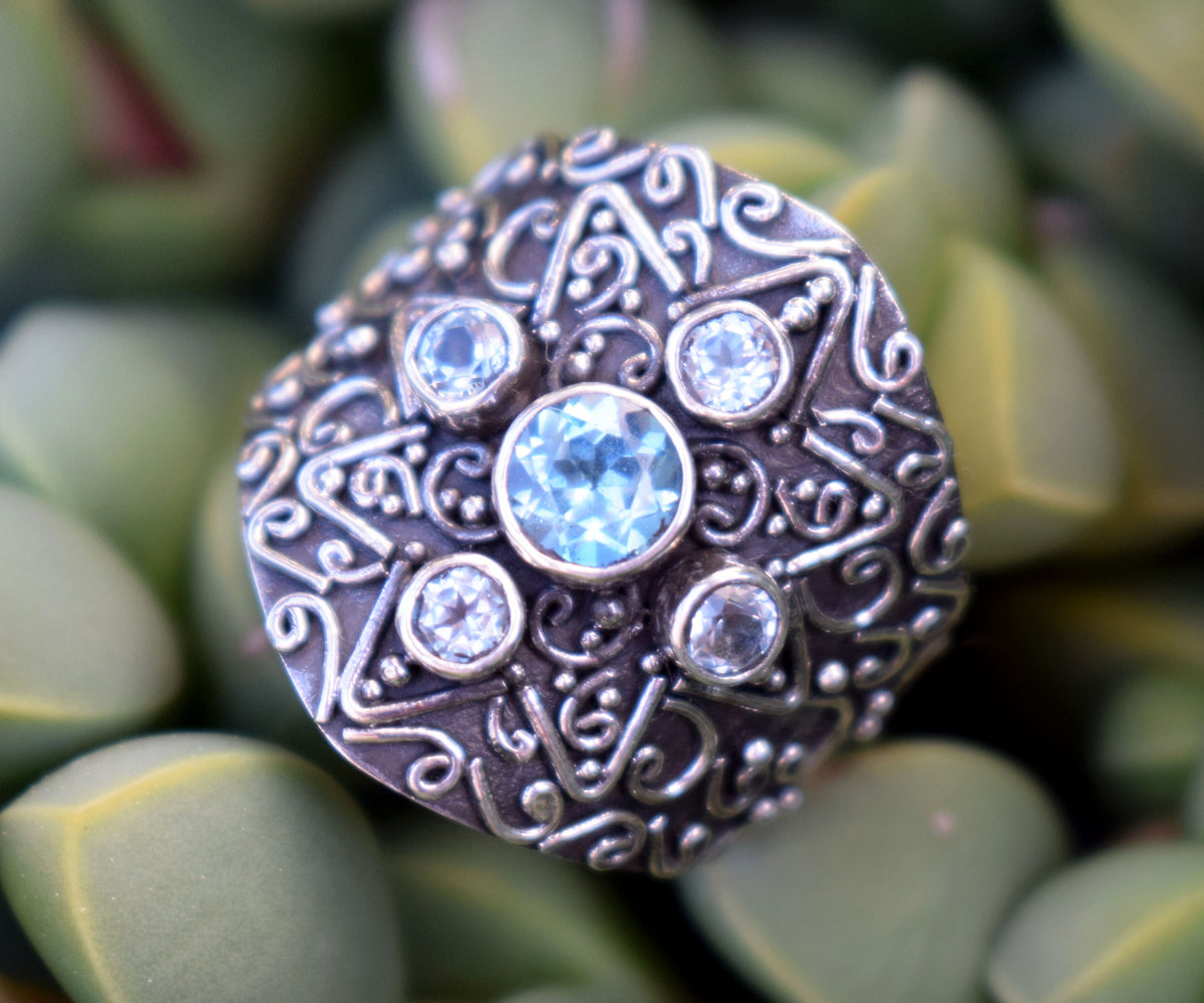 Anillo Venus Topacios