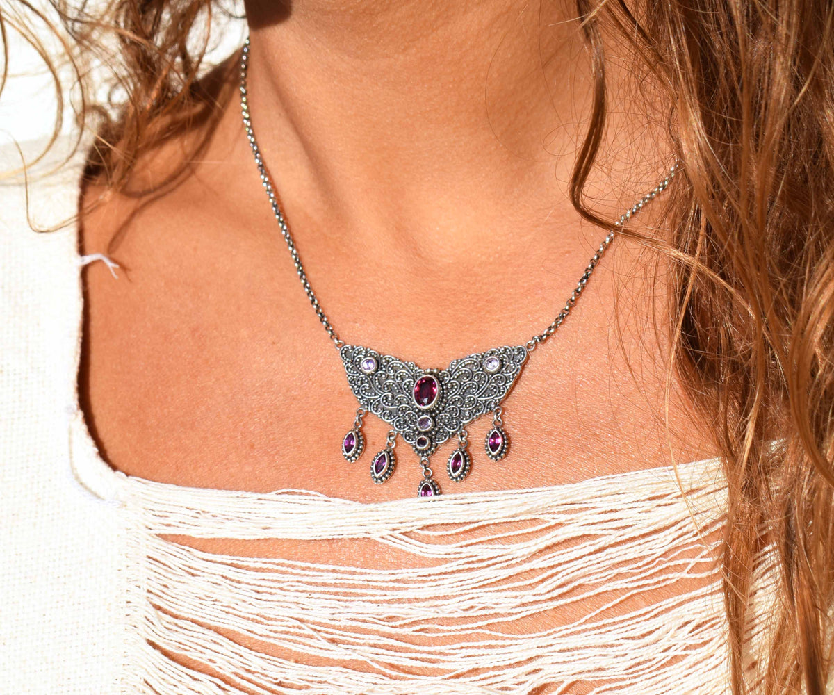 Collar Florecer Turmalina