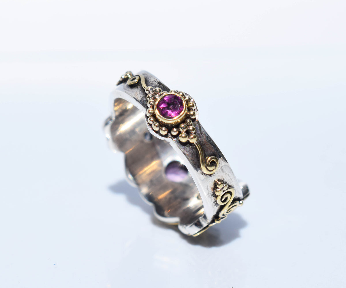 Anillo Alma Zafiro Rosa