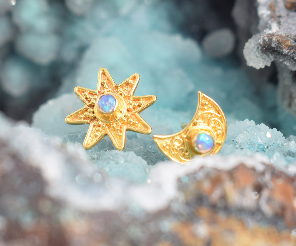 Aros Moon Star Gold Opalo