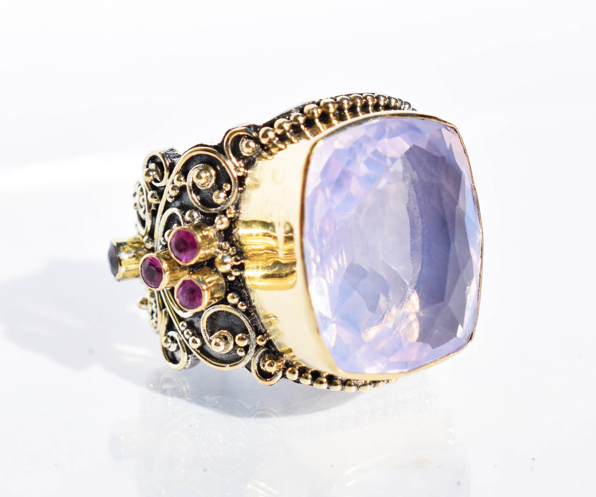 Anillo Kaya Amatista perla