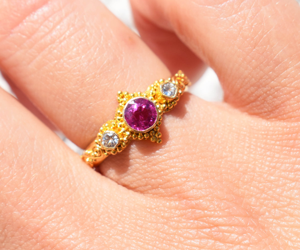 Anillo Roma Gold  Rubí