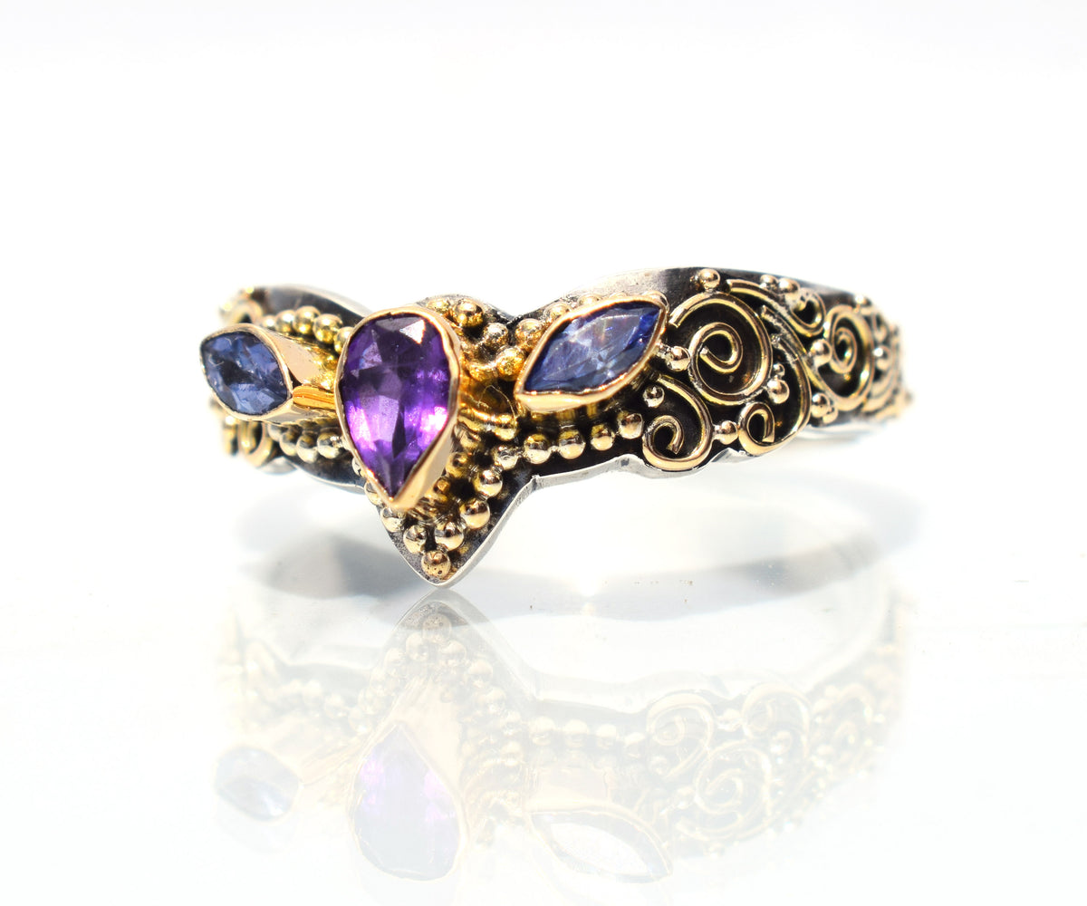 Anillo Fusion Marquise Amatista