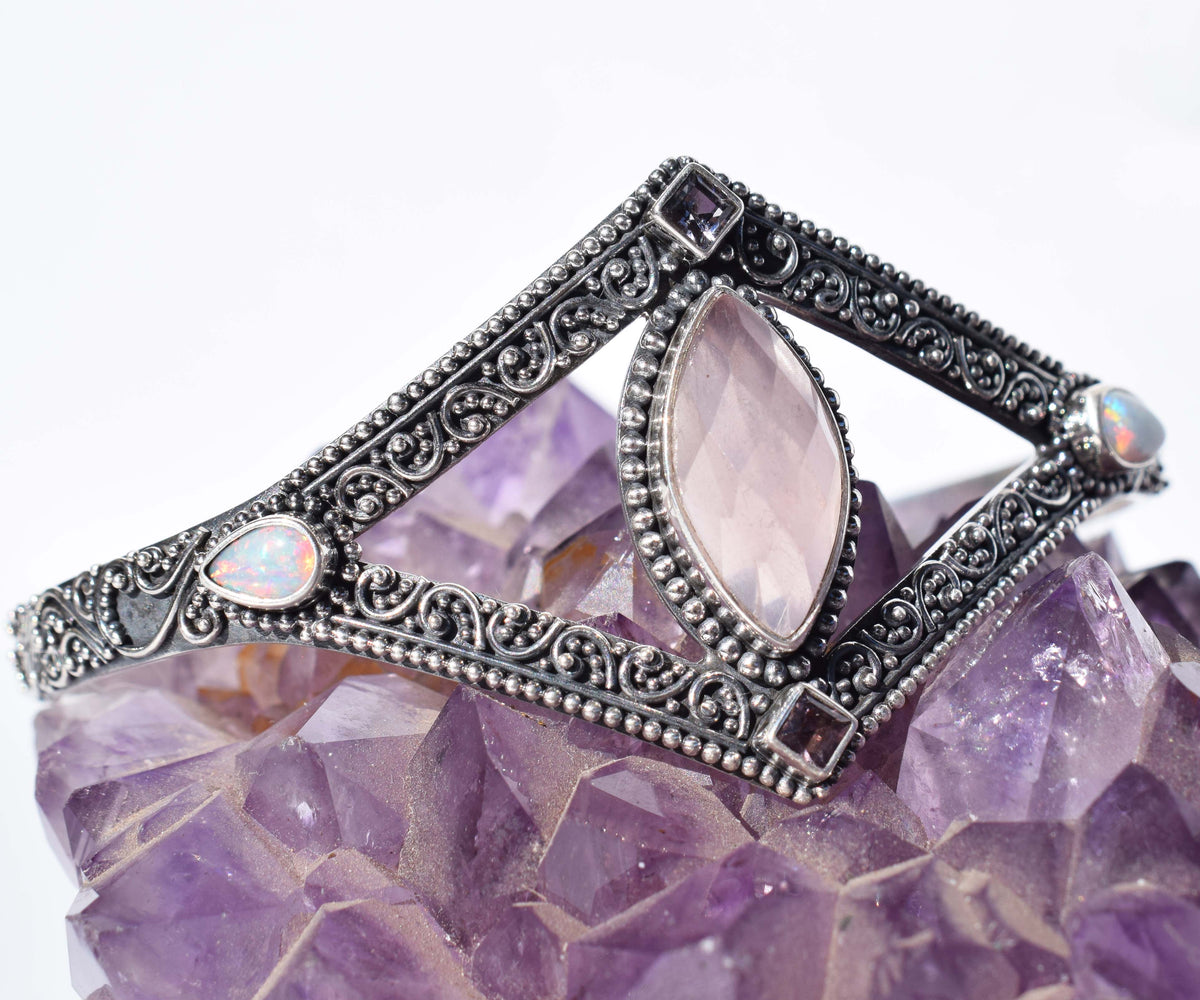 Pulsera Tantra Cuarzo rosa