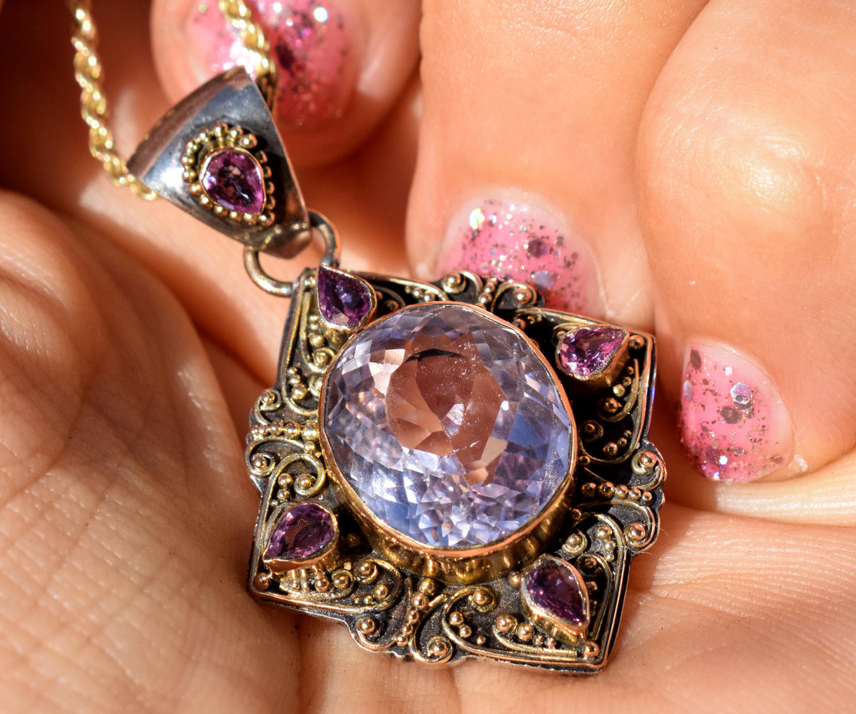 Colgante Brujula Kunzita