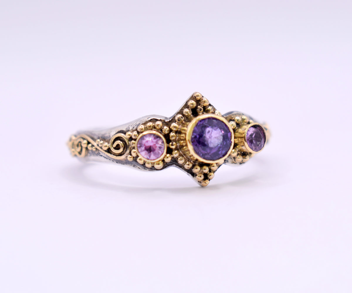 Anillo Roma Zafiro Lavanda