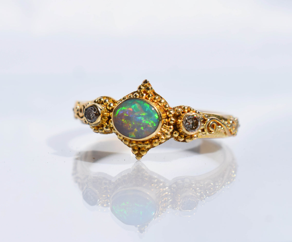 Anillo Roma Gold  Ópalo