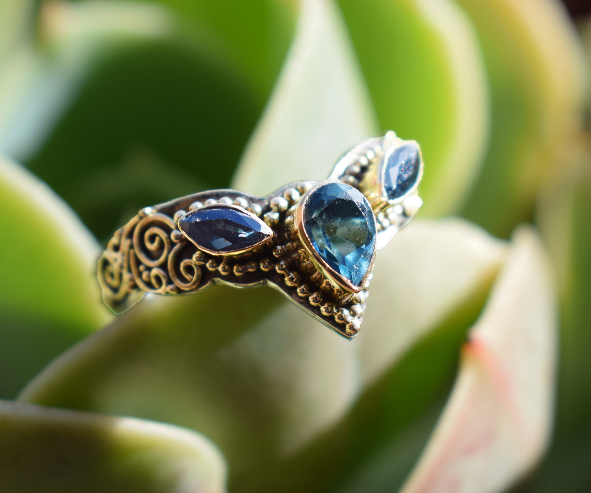 Anillo Fusion Marquise Topacio