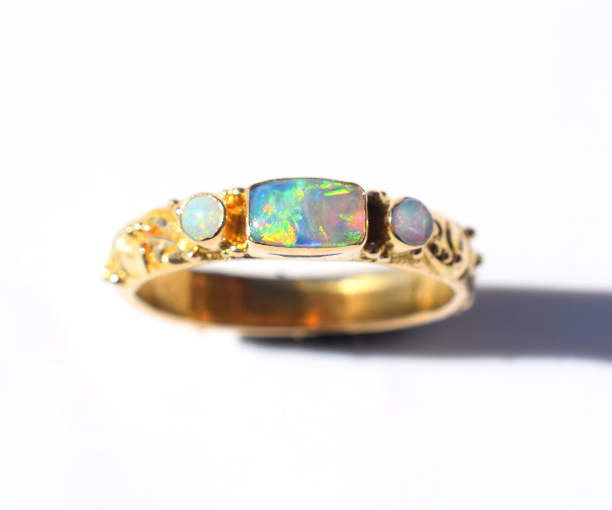 Anillo Basic Gold Ópalo