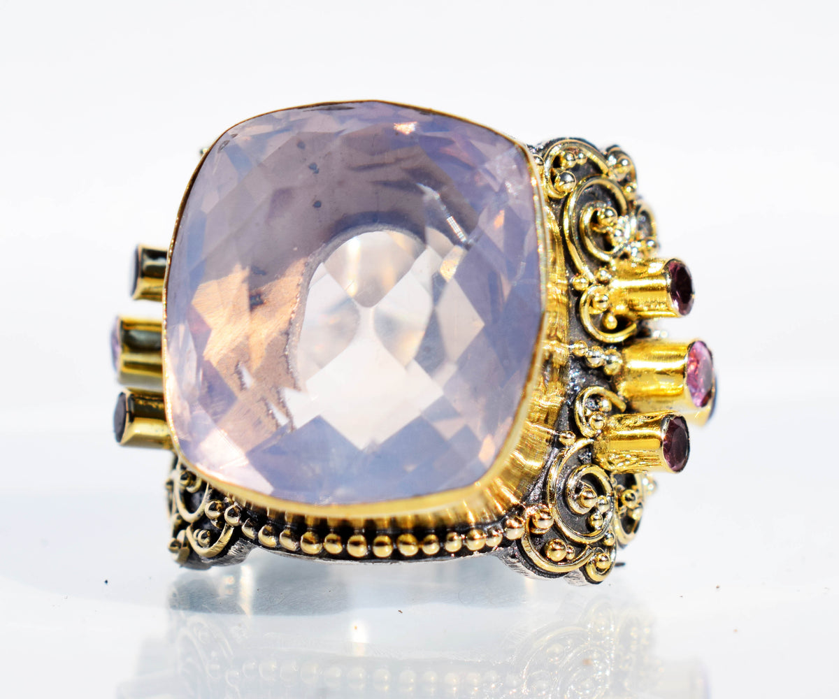 Anillo Sultan Amatista perla