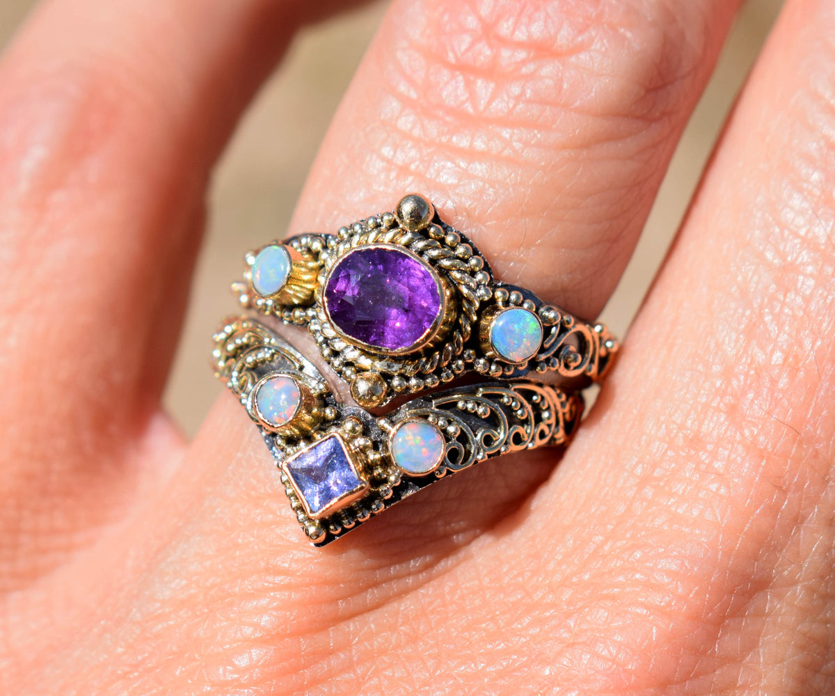 Anillo Florencia Zafiro Purple