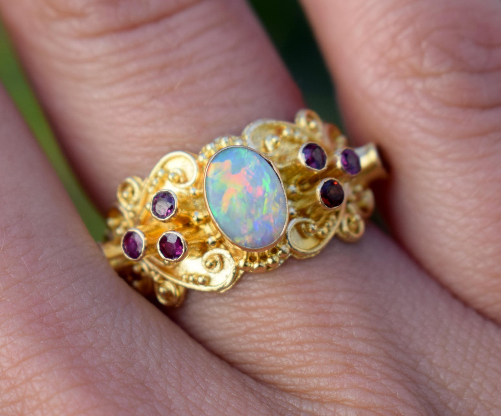 Anillo Kaya Gold Ópalo