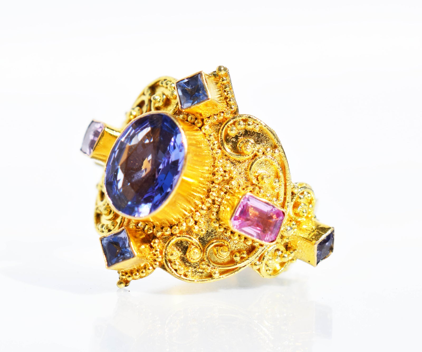 Anillo Gold Agra Tanzanita