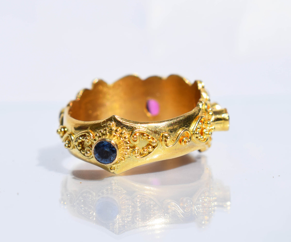 Anillo Kaya Gold Turmalina