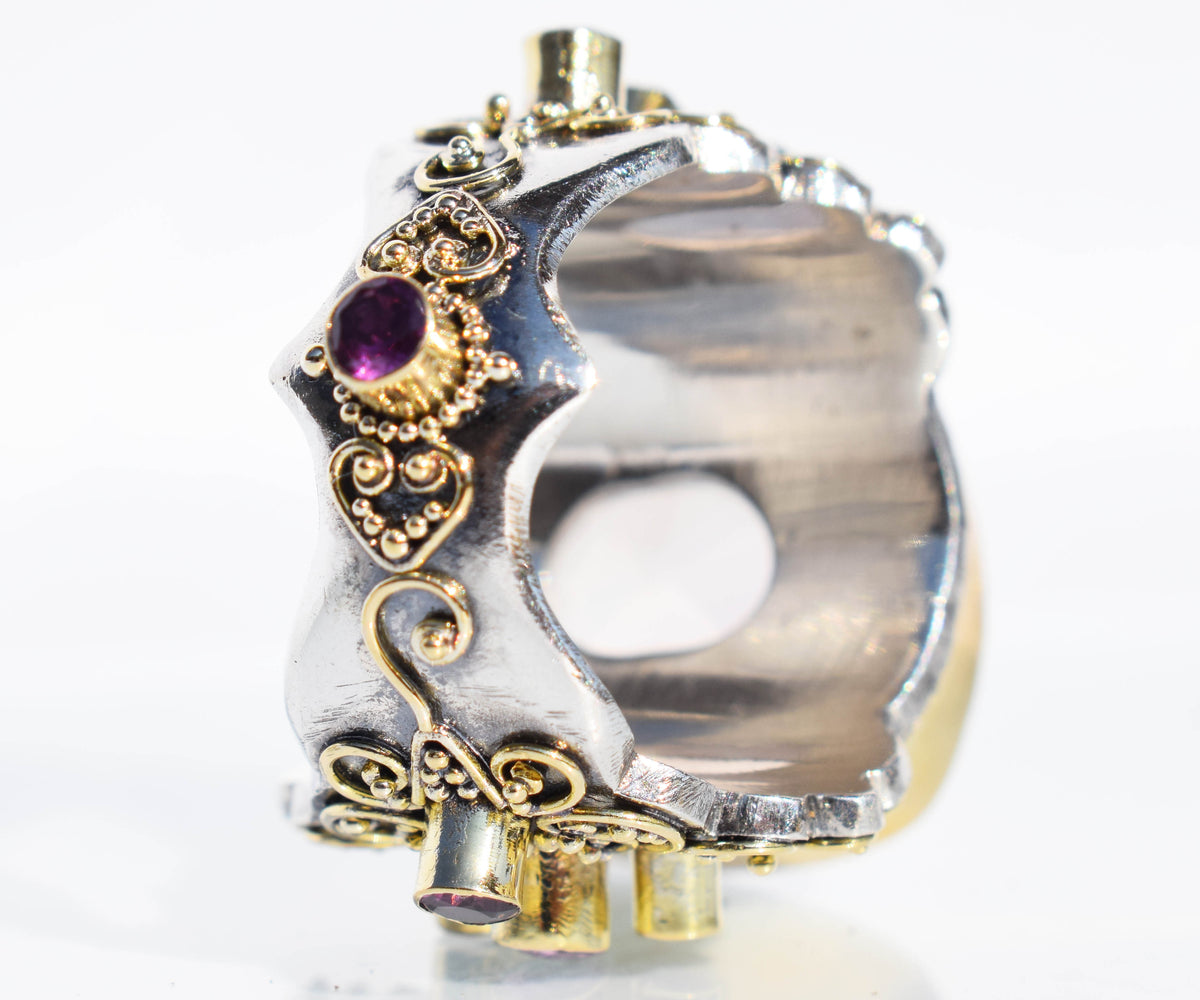 Anillo Sultan Amatista perla