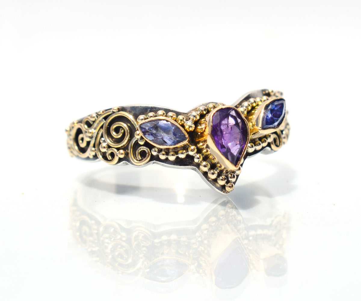 Anillo Fusion Marquise Amatista