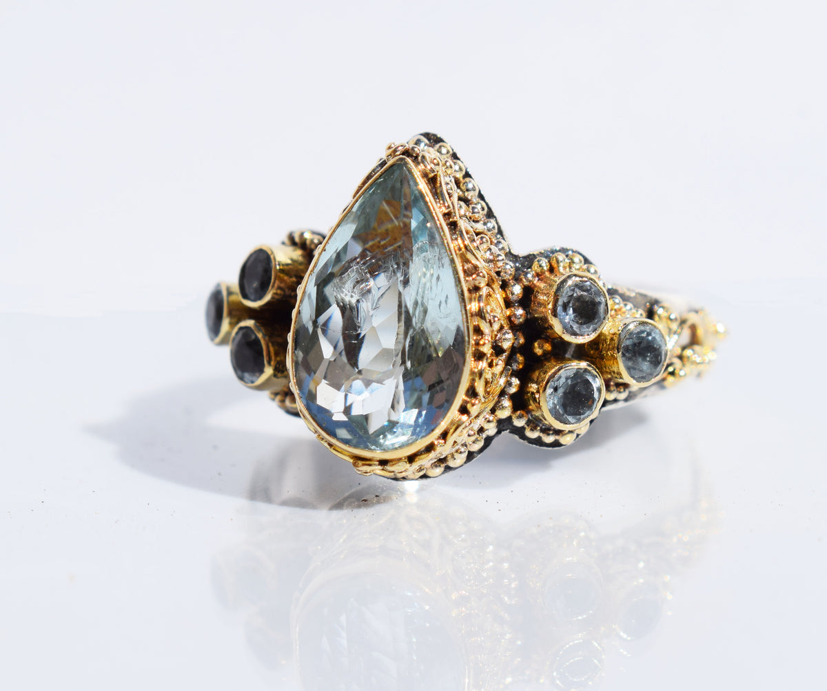 Anillo Spirit Aguamarina