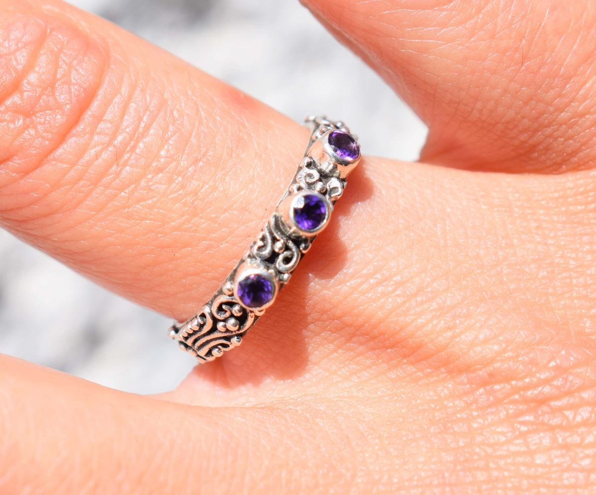 Anillo Basic Amatistas