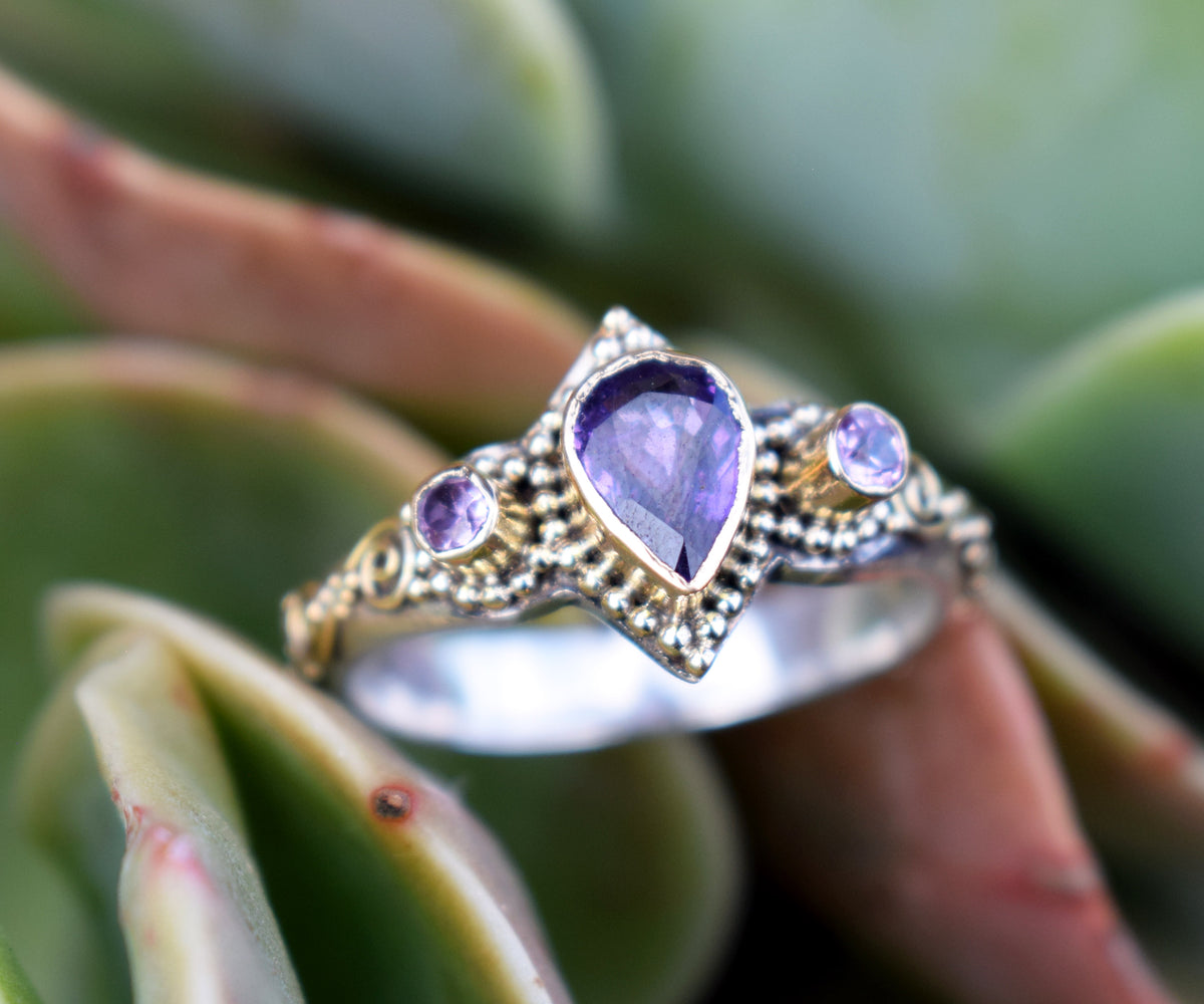 Anillo Roma Zafiro Purpura