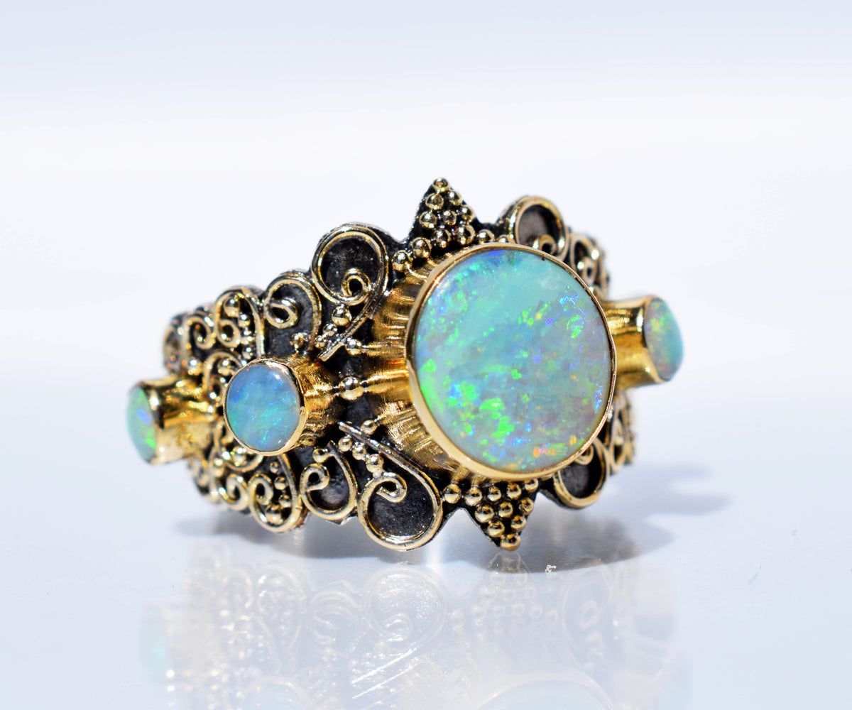 Anillo Ocean Ópalos