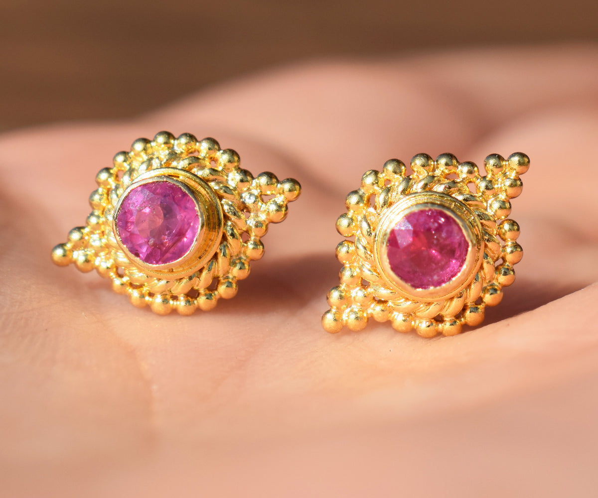 Aros Basic Zafiro Rosado