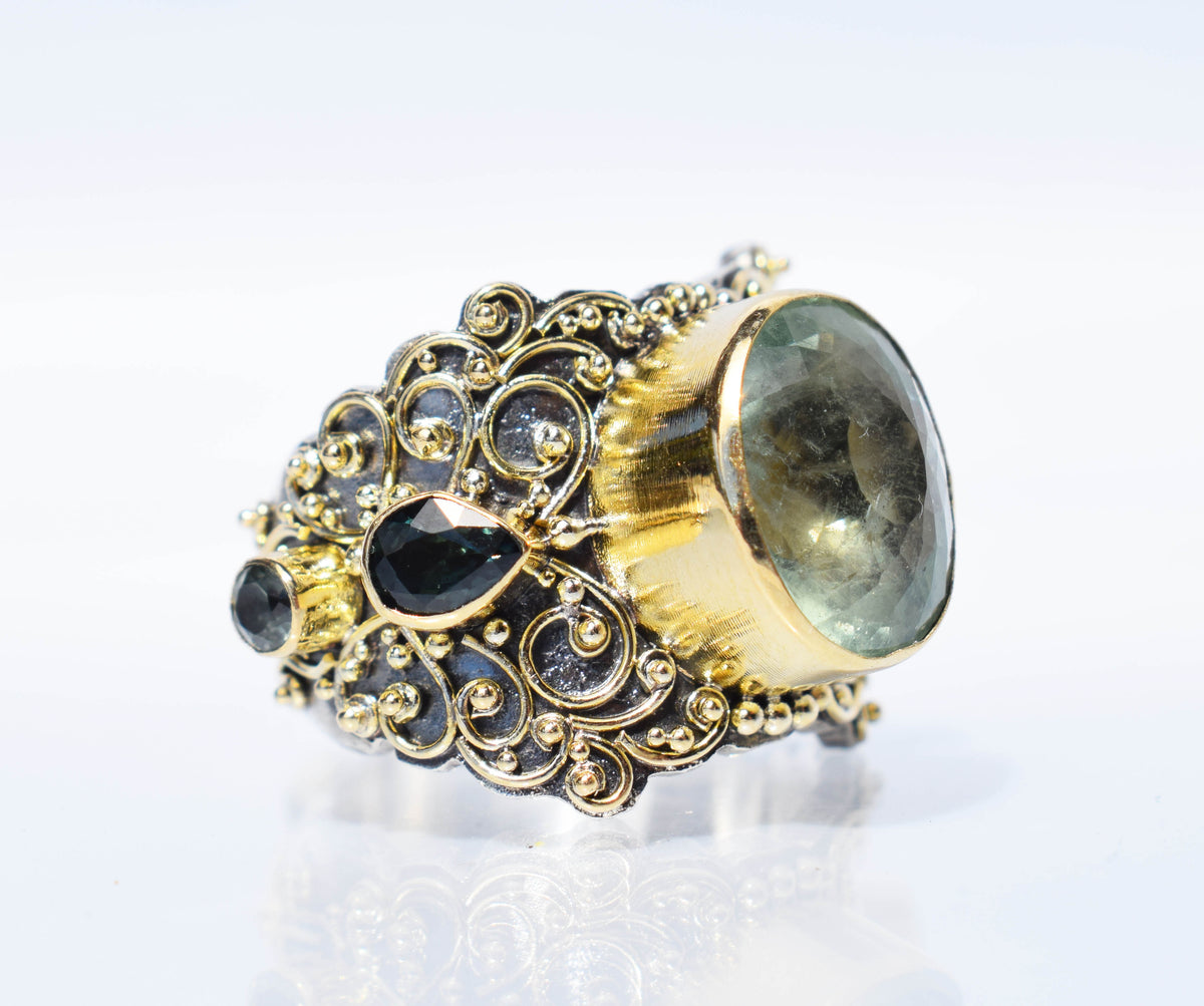 Anillo Atma Aguamarina