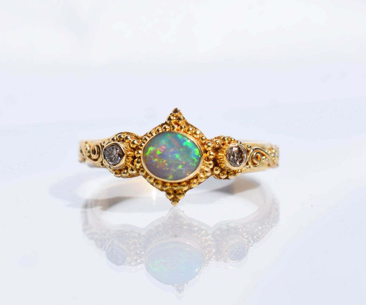 Anillo Roma Gold  Ópalo