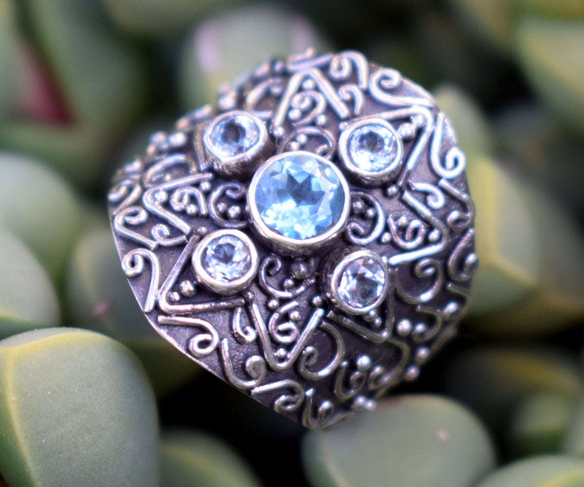 Anillo Venus Topacios