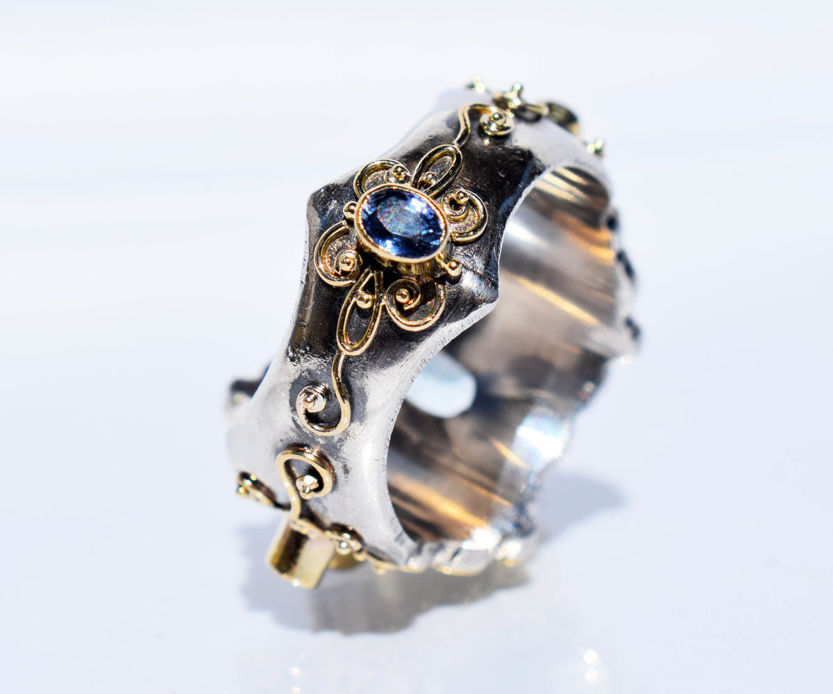 Anillo Atma Aguamarina