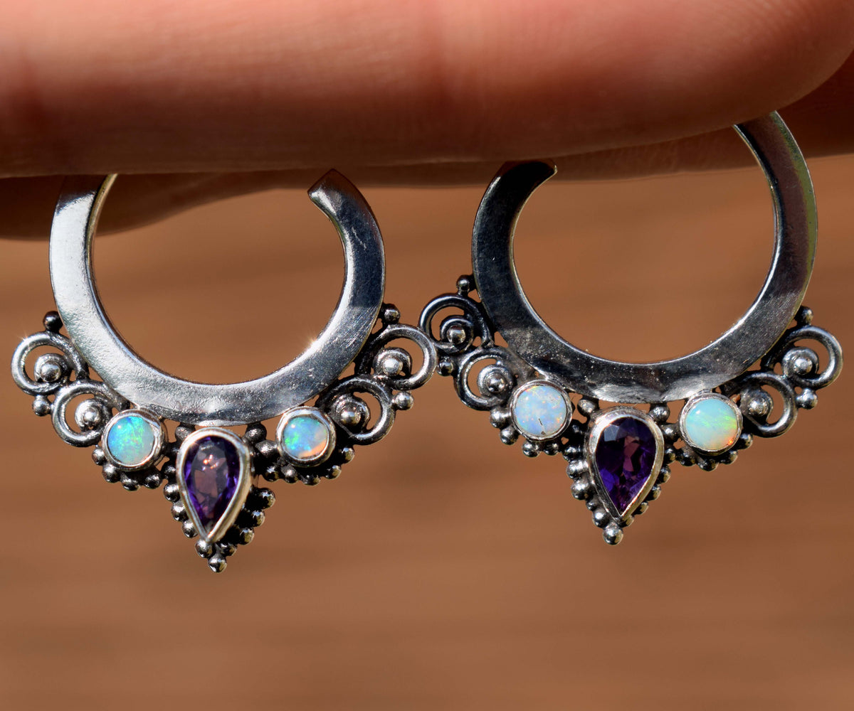 Argollas Basic Amatista