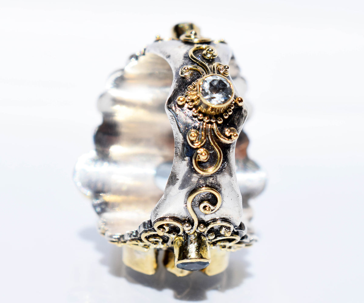 Anillo Forest Aguamarina