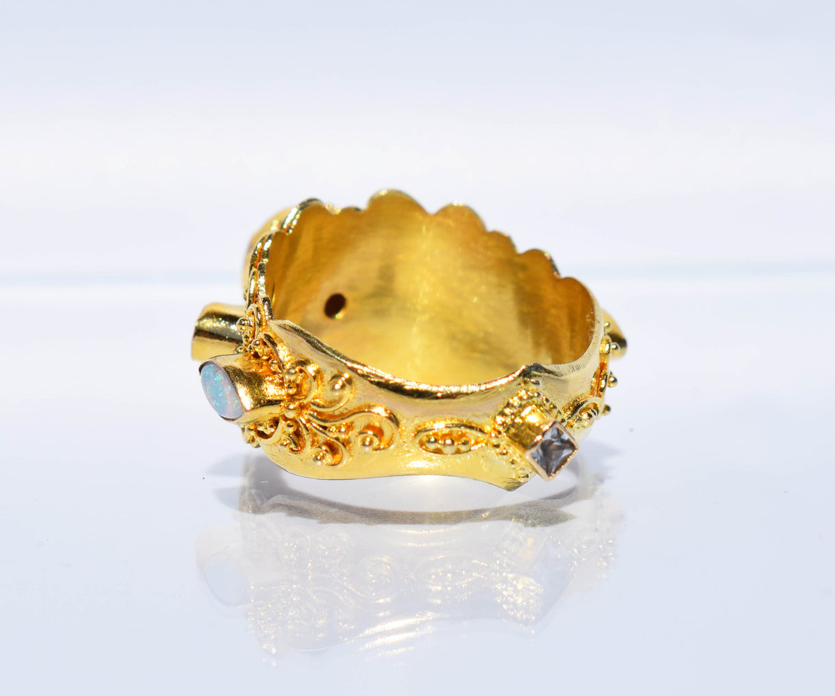 Anillo gold Antara Ópalos