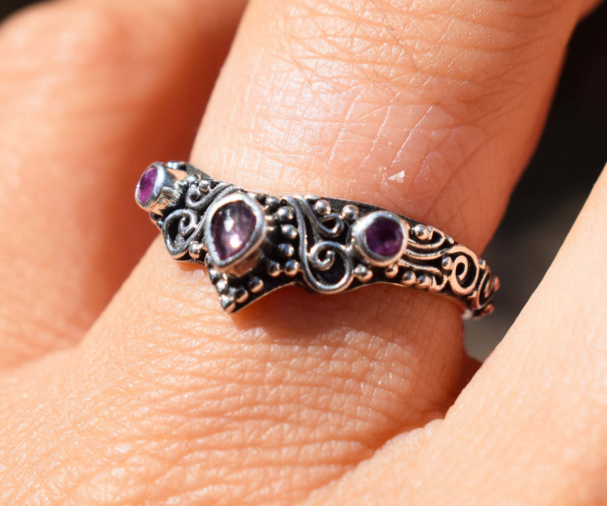 Anillo Fusión Zafiro Rosa