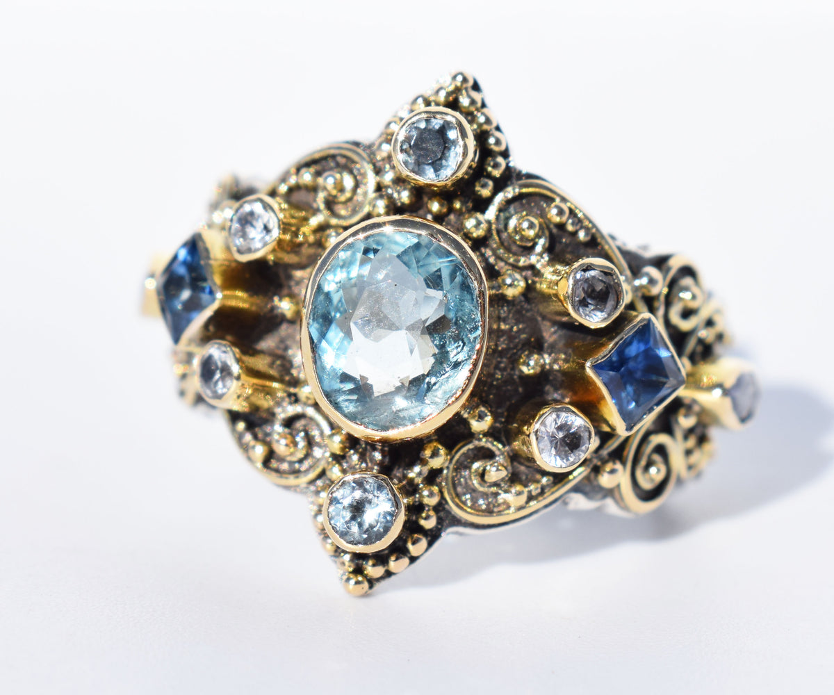 Anillo Arabic Dream Aguamarina