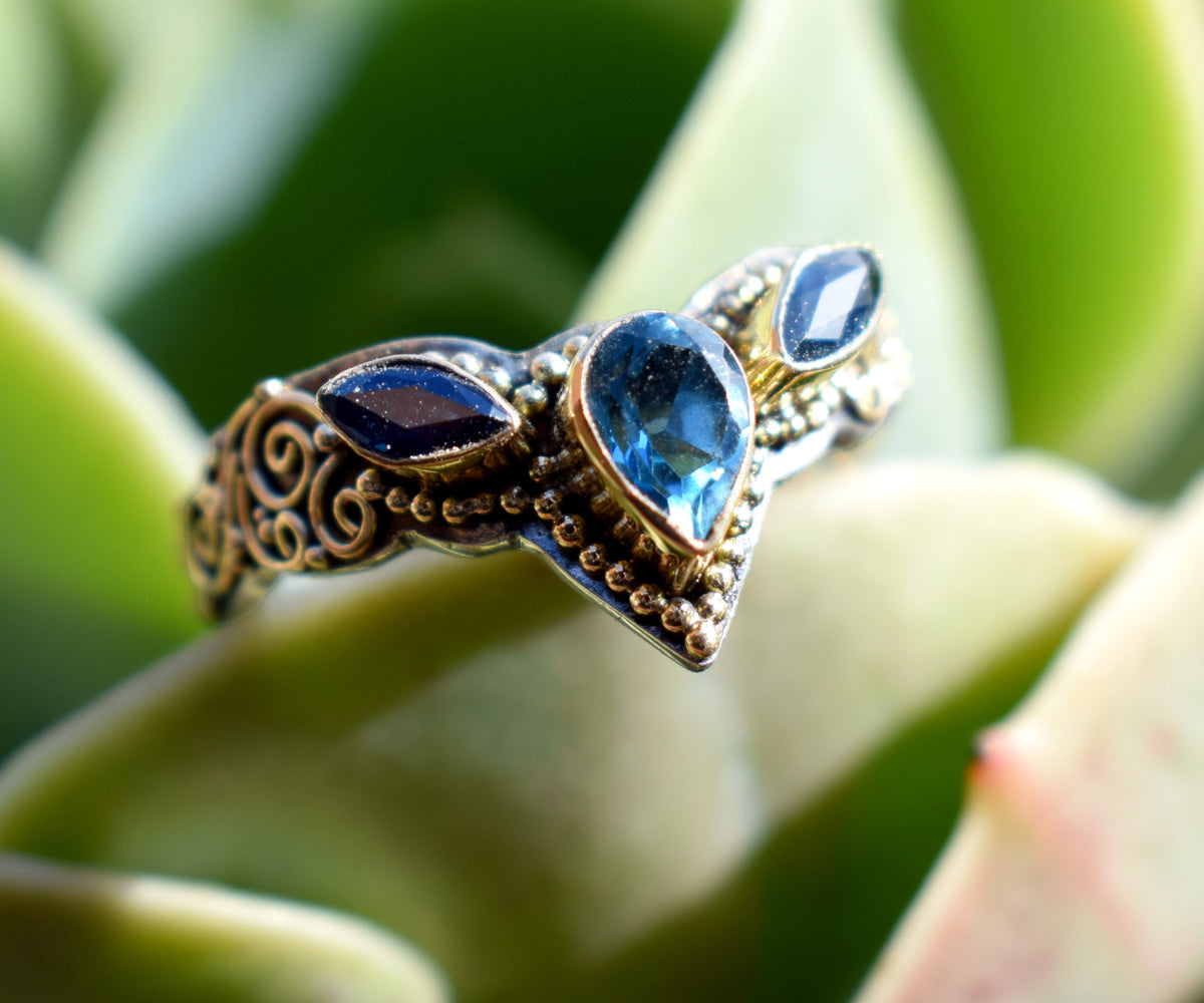 Anillo Fusion Marquise Topacio