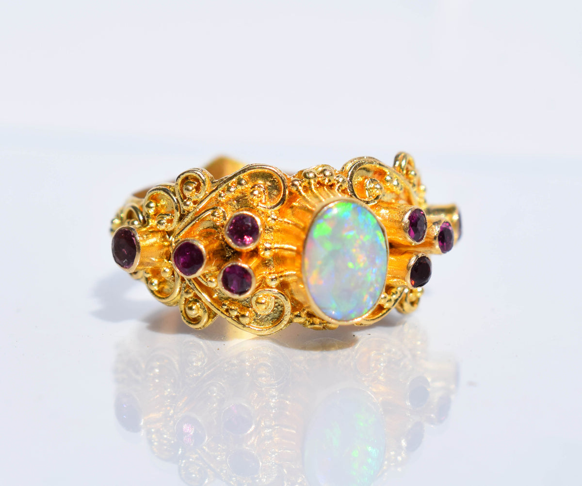 Anillo Kaya Gold Ópalo