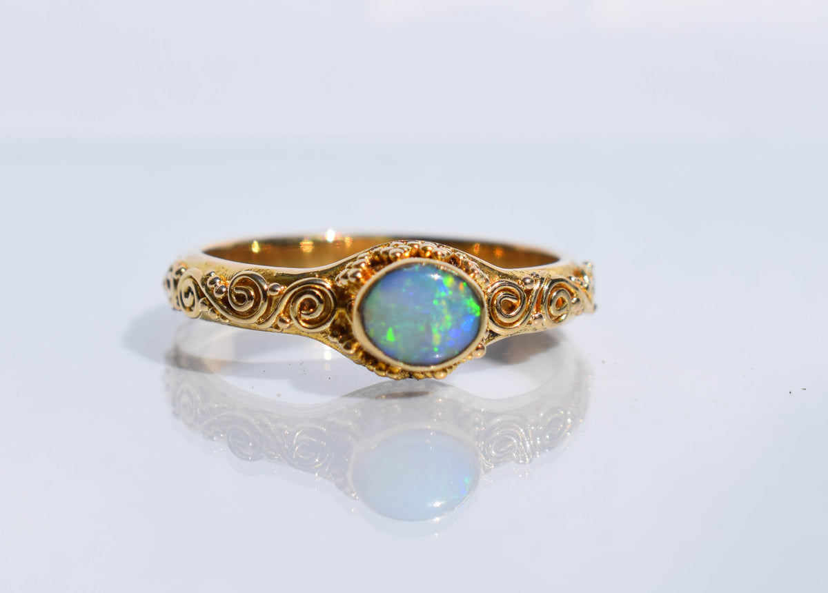 Anillo Gold Dreams Ópalo