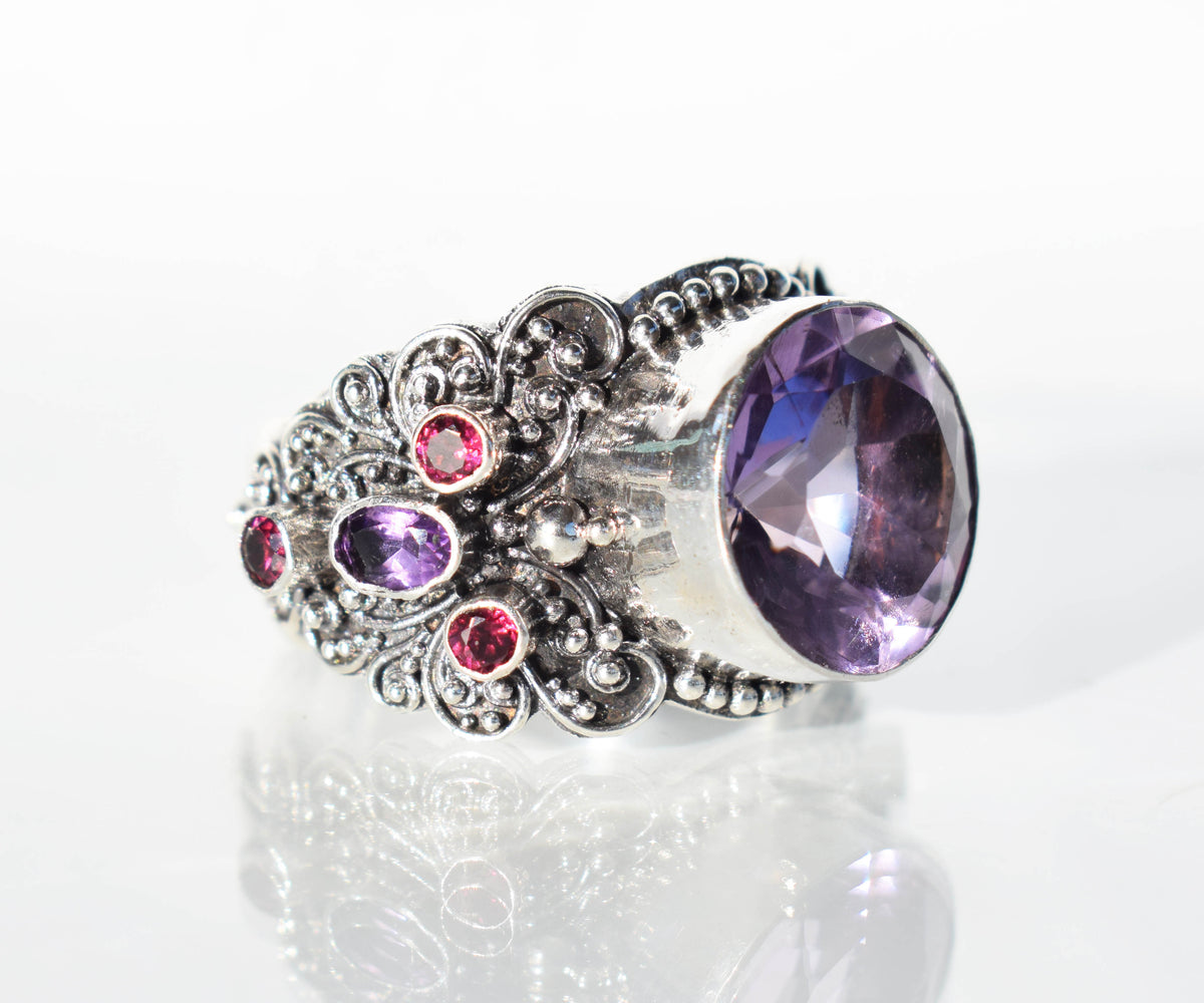 Anillo Sultan Amatista Edición Silver