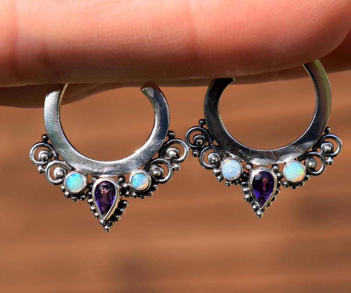 Argollas Basic Amatista