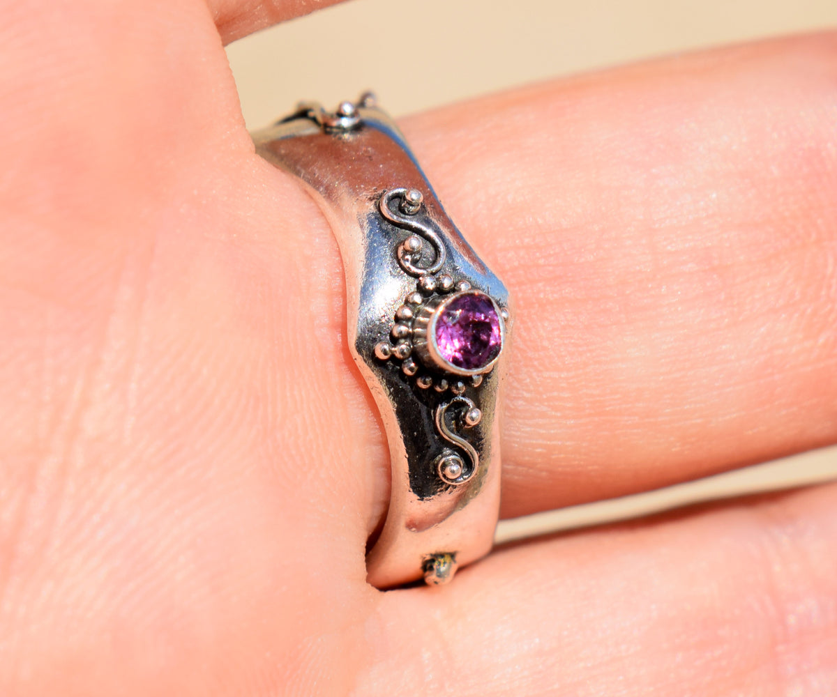 Anillo Lotus Turmalina