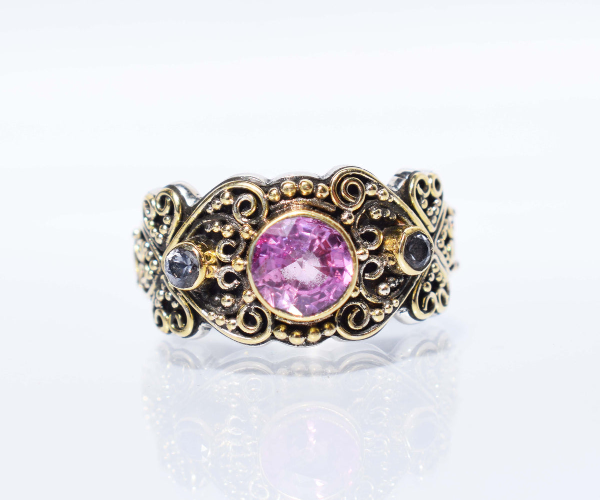 Anillo Alma Zafiro Rosa